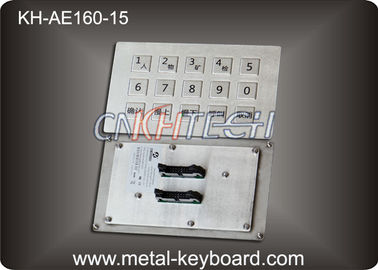 Anti Vandal Industrial Metal Keyboard , vandal proof keyboard 15 Super Size Keys
