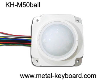মেডিকেল জন্য 50MM মেকানিক্যাল হোয়াইট রেজিন শক্ত ট্র্যাকবল মাউস মডিউল