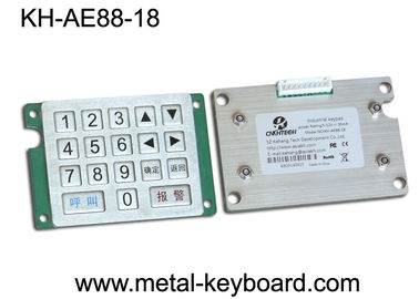 Industrial Metal Keypad with Anti - vandal , IP 65 waterproof keypad with long life